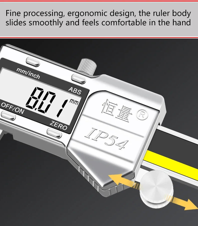 Digital Brake Disc & Groove Caliper — CE Certified, 0.01mm Precision
