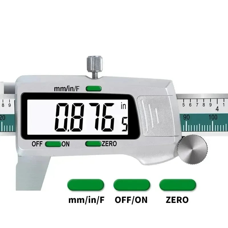 Digital Vernier Caliper 150mm — Fraction/MM/Inch, 0.01mm Precision