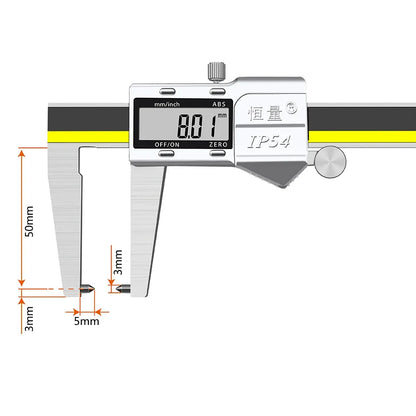 Digital Brake Disc & Groove Caliper — CE Certified, 0.01mm Precision