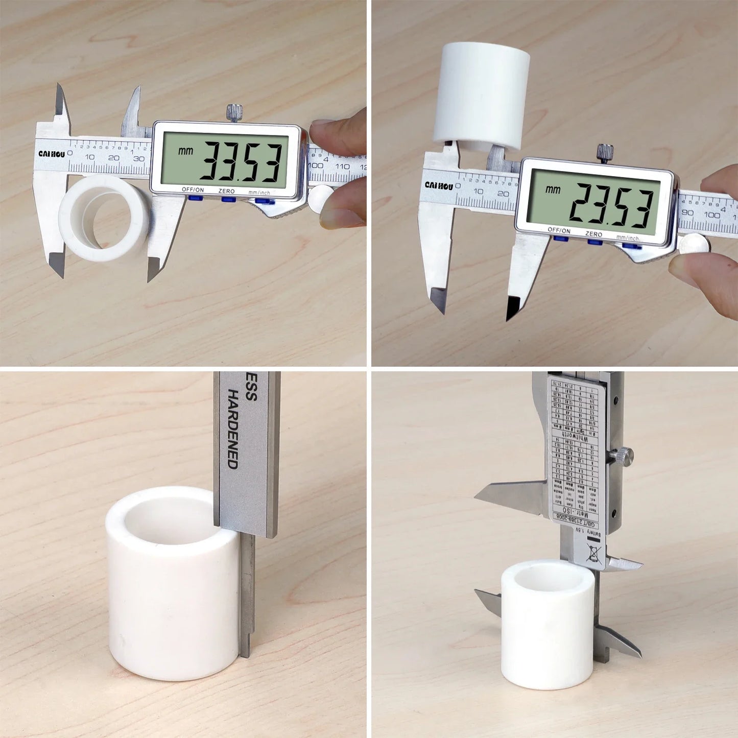 Digital Caliper 150mm — Large LCD, Stainless Steel