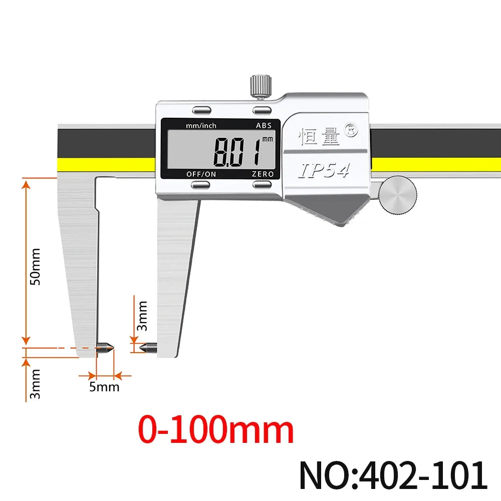 Digital Brake Disc & Groove Caliper — CE Certified, 0.01mm Precision