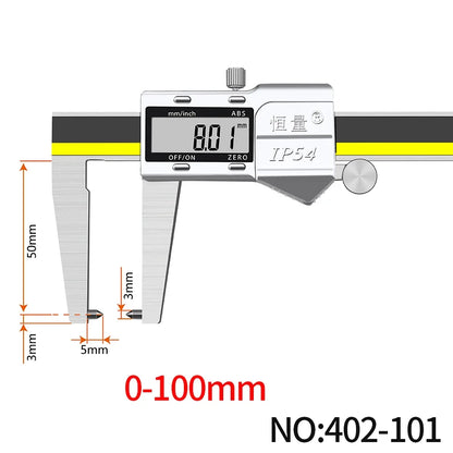 Digital Brake Disc & Groove Caliper — CE Certified, 0.01mm Precision