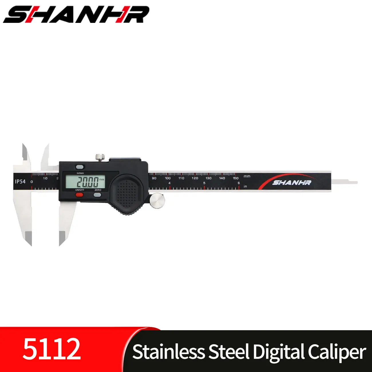 Hardened Stainless Steel Digital Caliper — 0.03mm Accuracy, Multiple Sizes