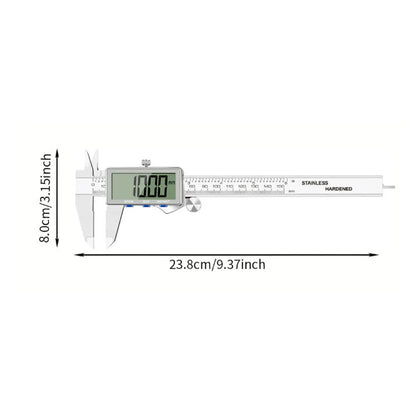 Digital Caliper 150mm — Large LCD, Stainless Steel