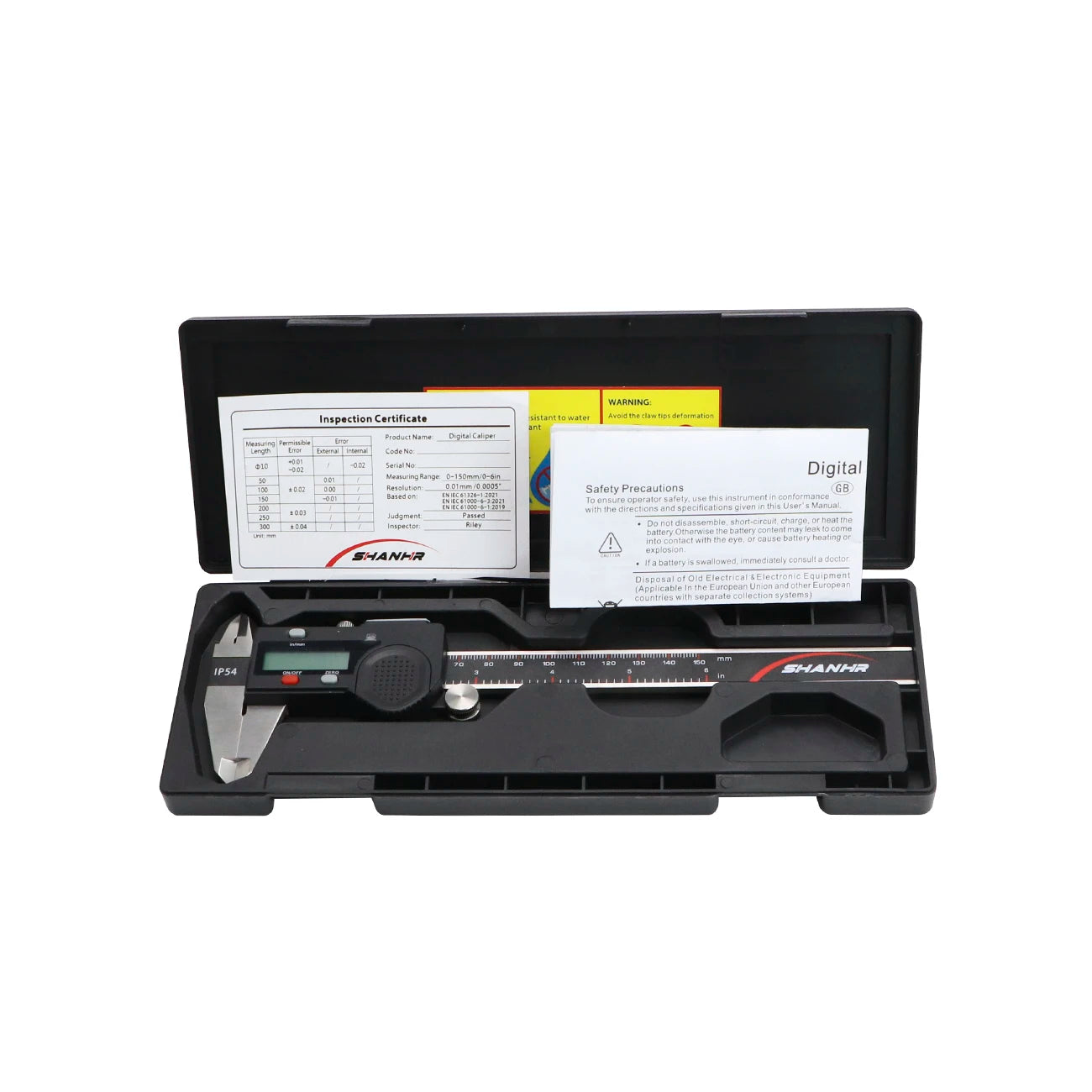 Hardened Stainless Steel Digital Caliper — 0.03mm Accuracy, Multiple Sizes