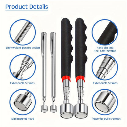 Telescopic Magnetic Picking Tool — Extendable Reach
