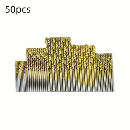 99-Piece HSS Titanium Drill Bit Set — Metal, Wood & Plastic