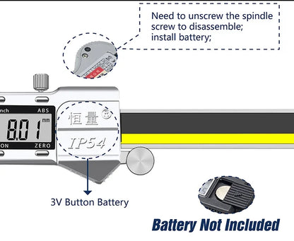 Digital Brake Disc & Groove Caliper — CE Certified, 0.01mm Precision