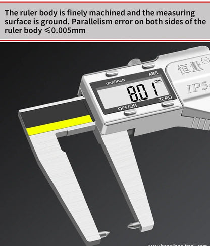Digital Brake Disc & Groove Caliper — CE Certified, 0.01mm Precision