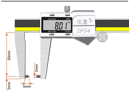 Digital Brake Disc & Groove Caliper — CE Certified, 0.01mm Precision